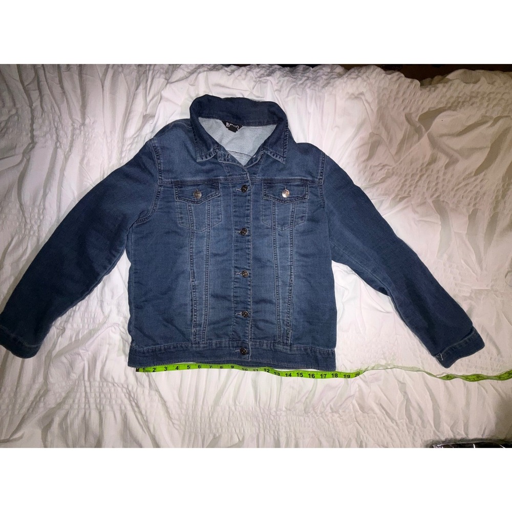 Buffalo David Bitton Denim Jacket Womens Small Blue Medium Wash Stretch T05-20